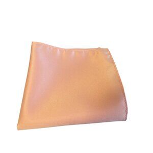 Jacob Alexzander Men's Peach Polyester Pocket Square